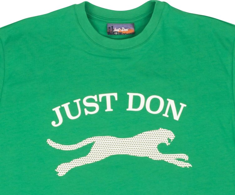 Just Don Graphic Short Sleeve T Shirt Green