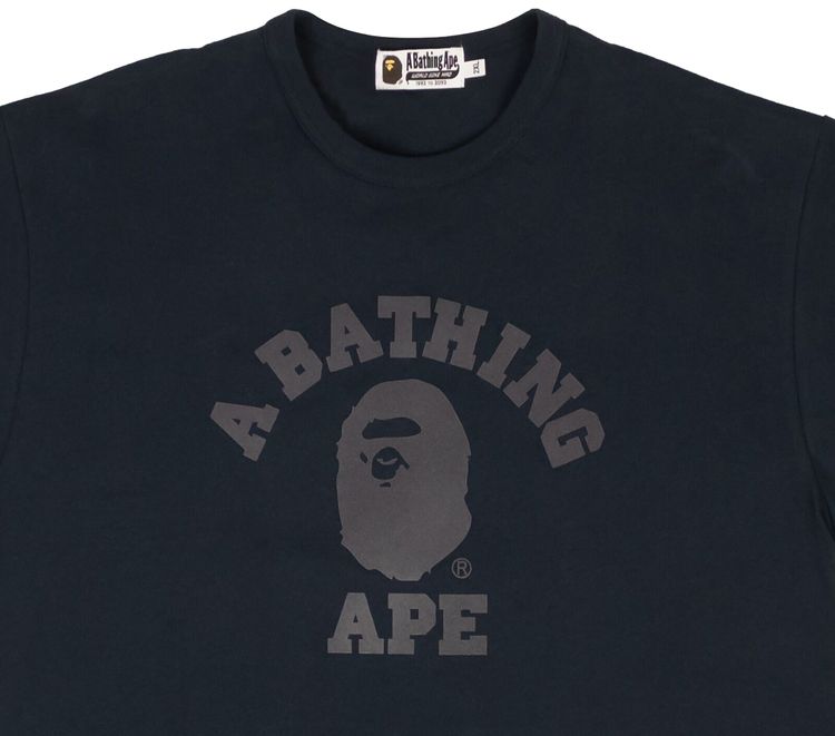 BAPE College Heavy Weight Tee Navy