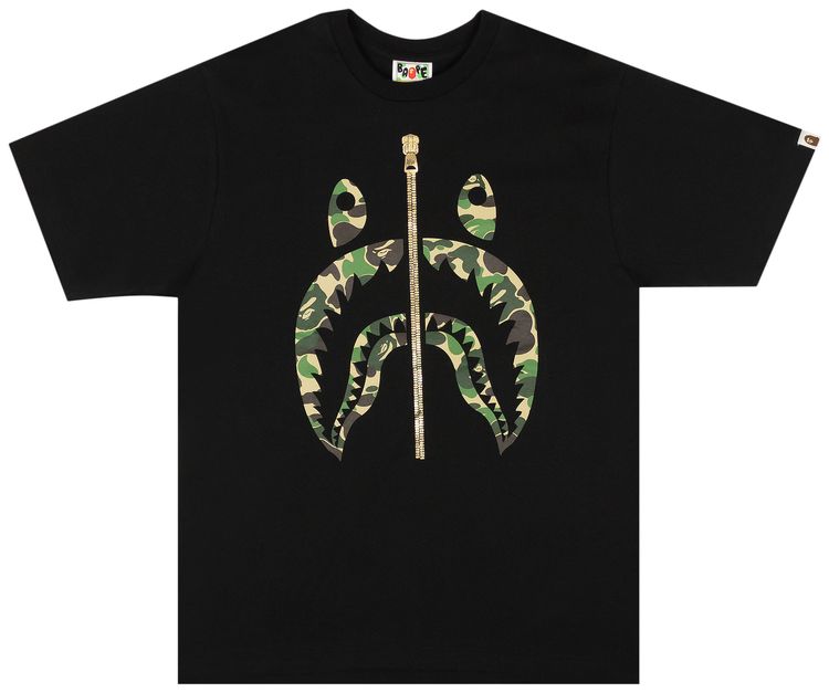 BAPE ABC Camo Shark Tee BlackGreen