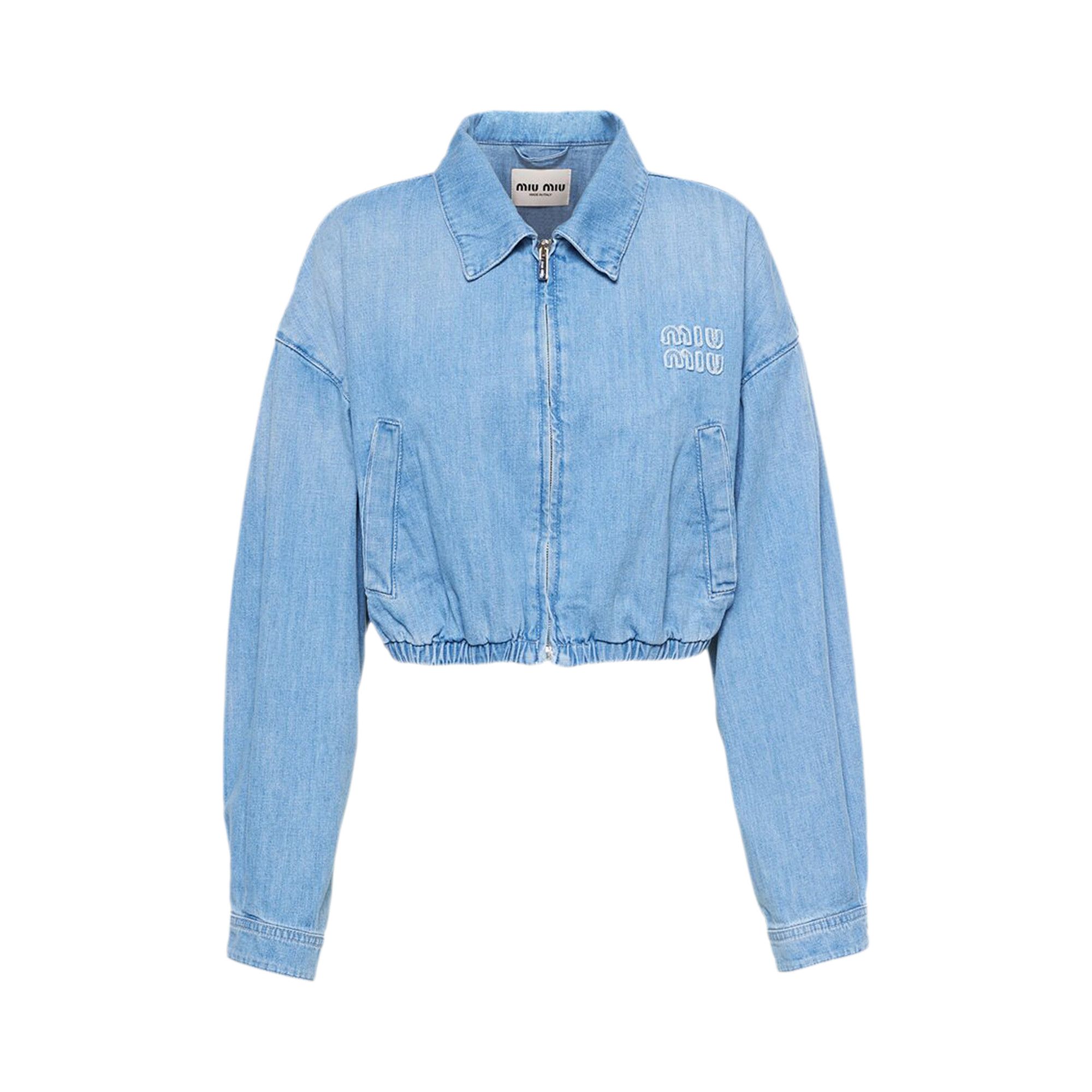 ゆめ！① Buy Miu Miu Denim Blouson Jacket 'Sapphire' - GWB169 12V6