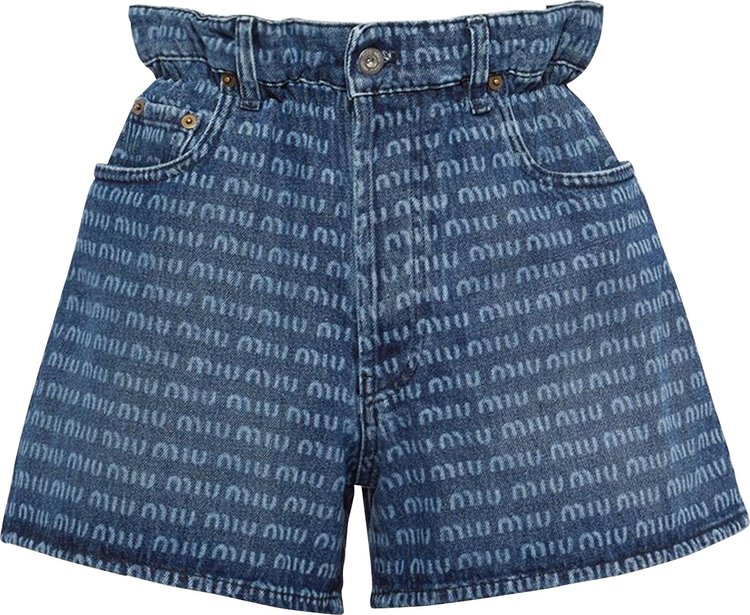 Miu Miu: Navy Bermuda Shorts