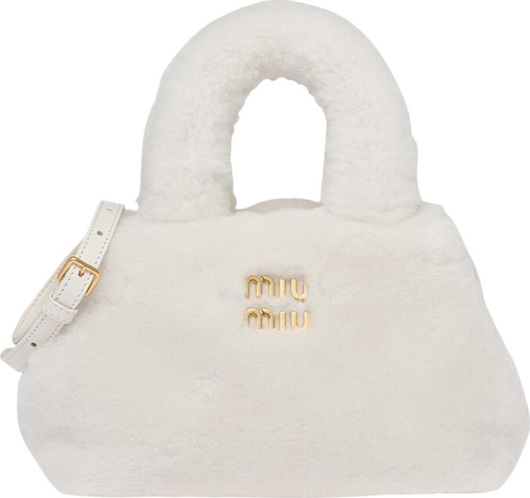 Miu Miu Fluffy Handbag 'Bianco'
