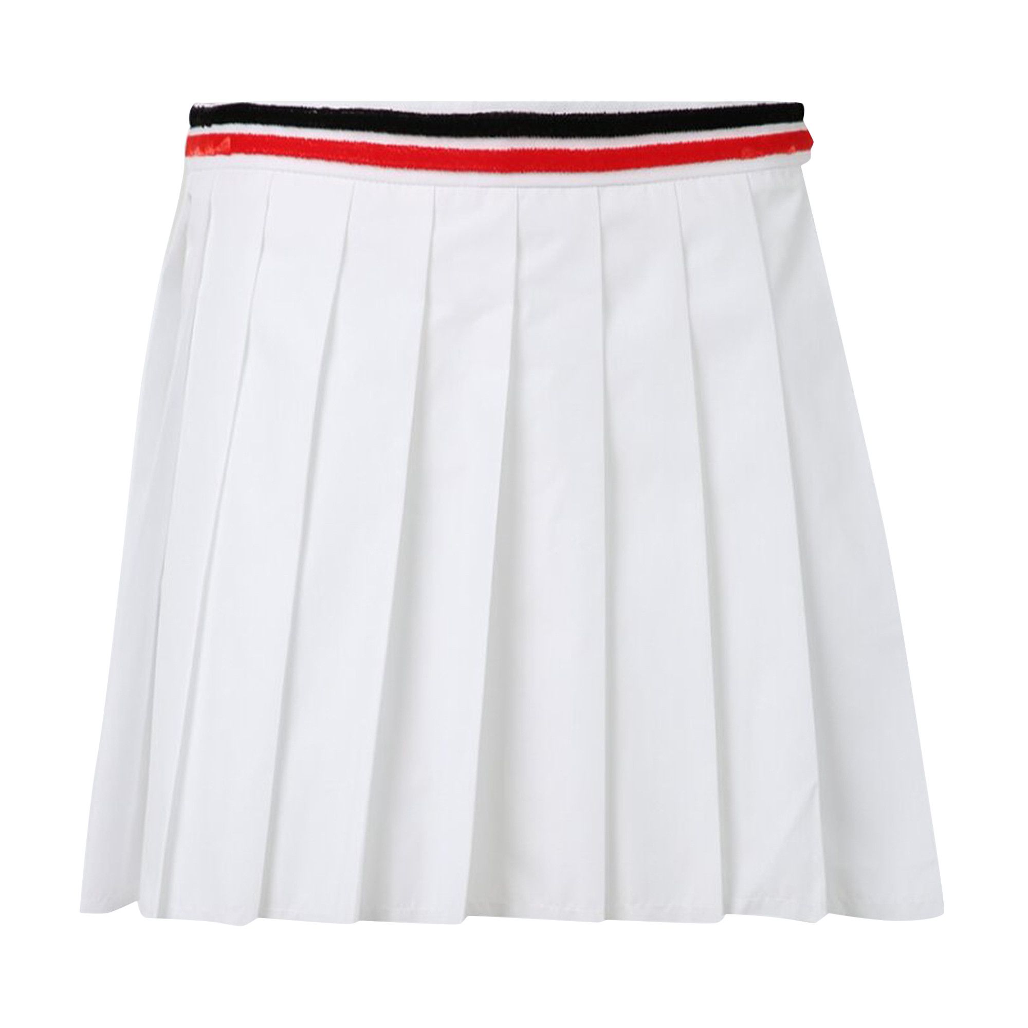 Buy Miu Miu Logo Embroidered Pleated Poplin Mini Skirt