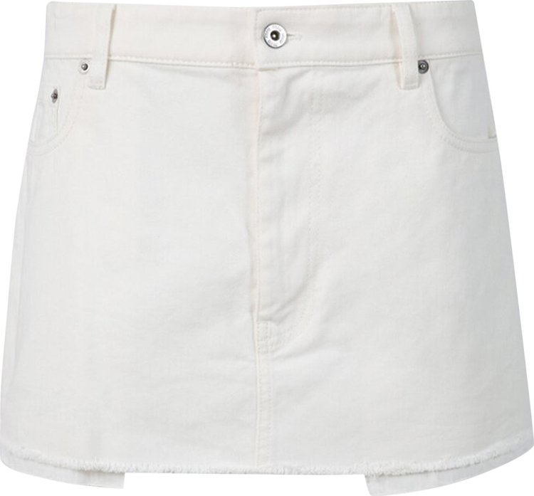 Miu Miu Denim Mini Skirt 'White'