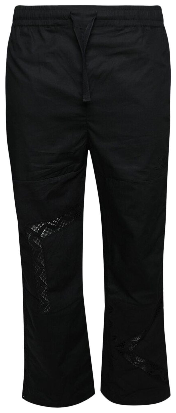Marine Serre Regenerated Household Linen Pajama Pants Black