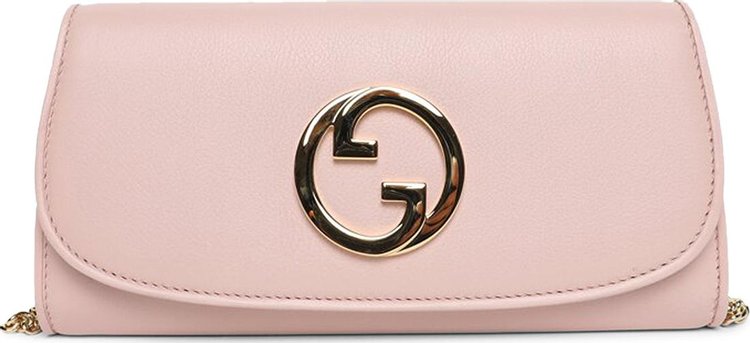 Gucci Blondie Continental Chain Wallet 'Powder Pink'