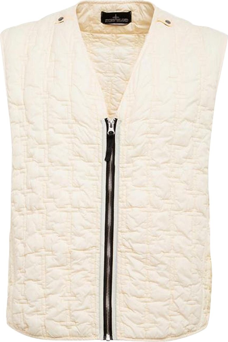 Stone Island Shadow Project Quilted Liner Vest 'Butter'