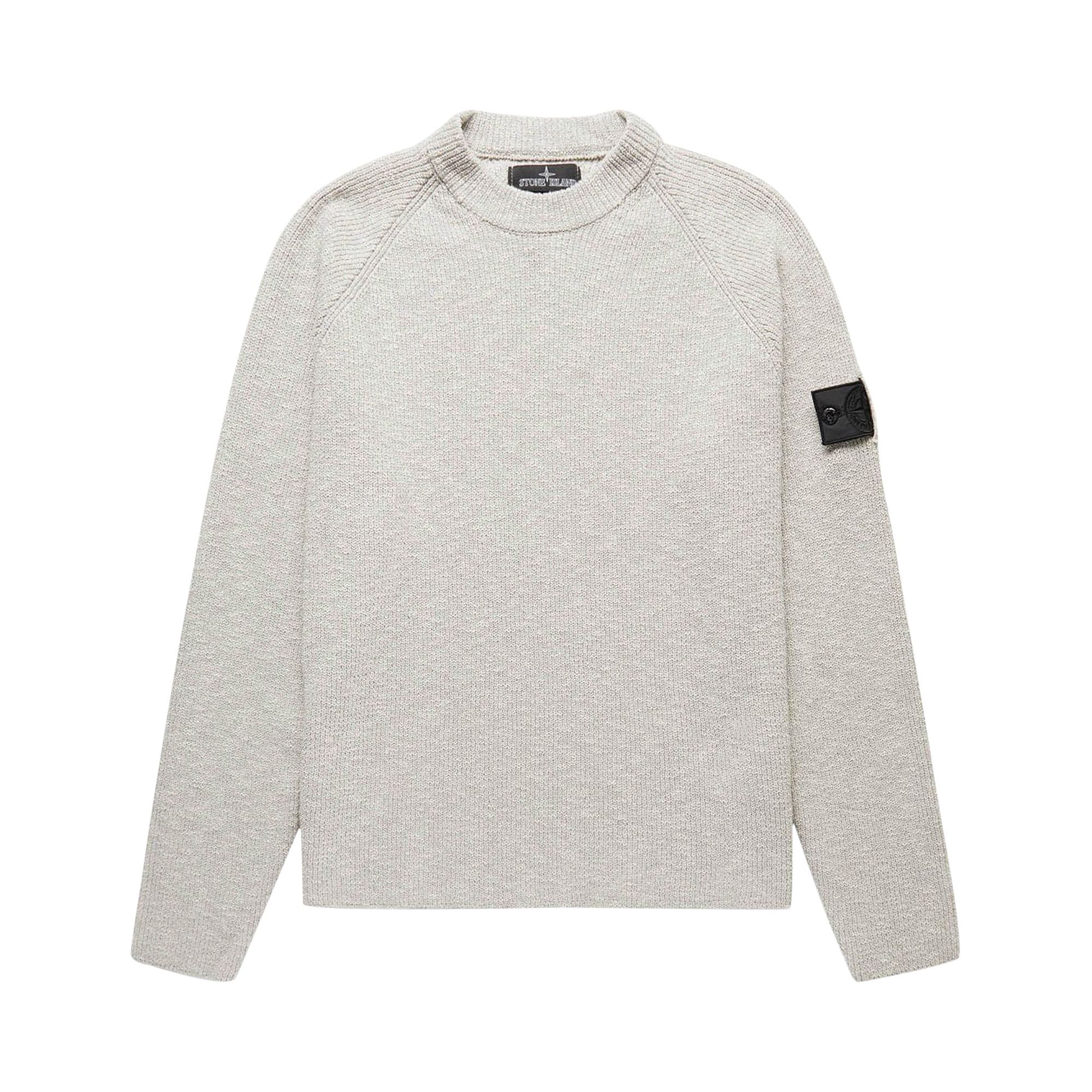 Buy Stone Island Shadow Project Logo Patch Knitted Jumper 'Grey