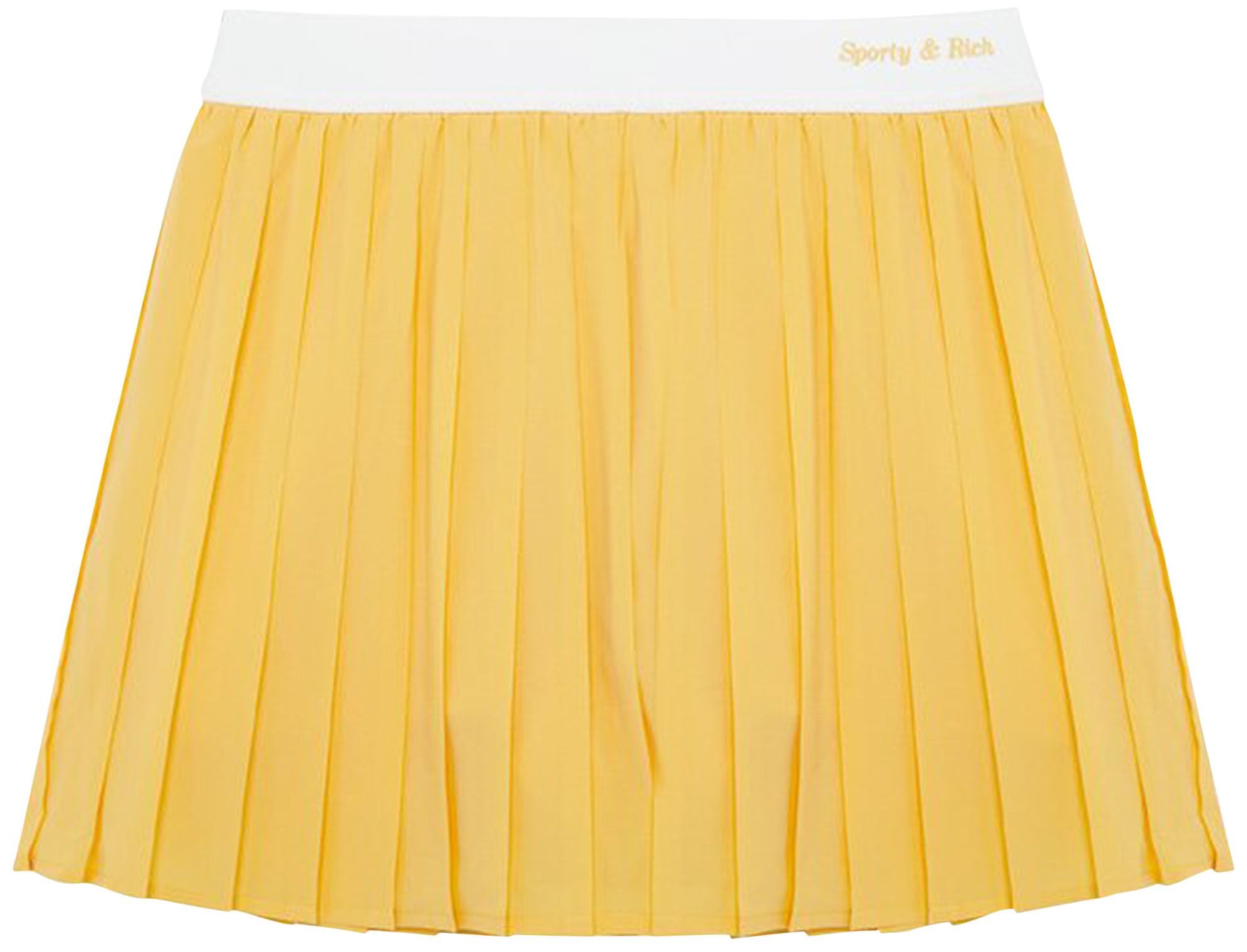 Buy Sporty & Rich Pleated Tennis Skirt 'Yellow' SK521YE YELL GOAT