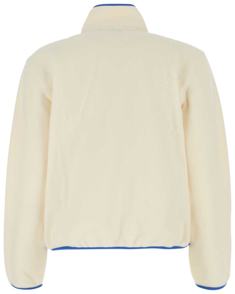 Sporty  Rich Serif Logo Polar Sweatshirt CreamOcean