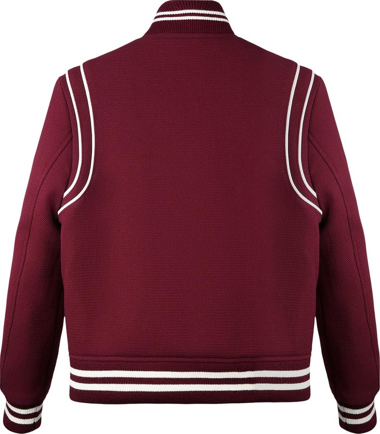 Sporty  Rich Monaco Varsity Jacket Merlot