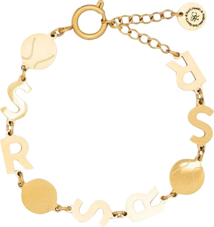 Sporty  Rich Tennis Bracelet Gold