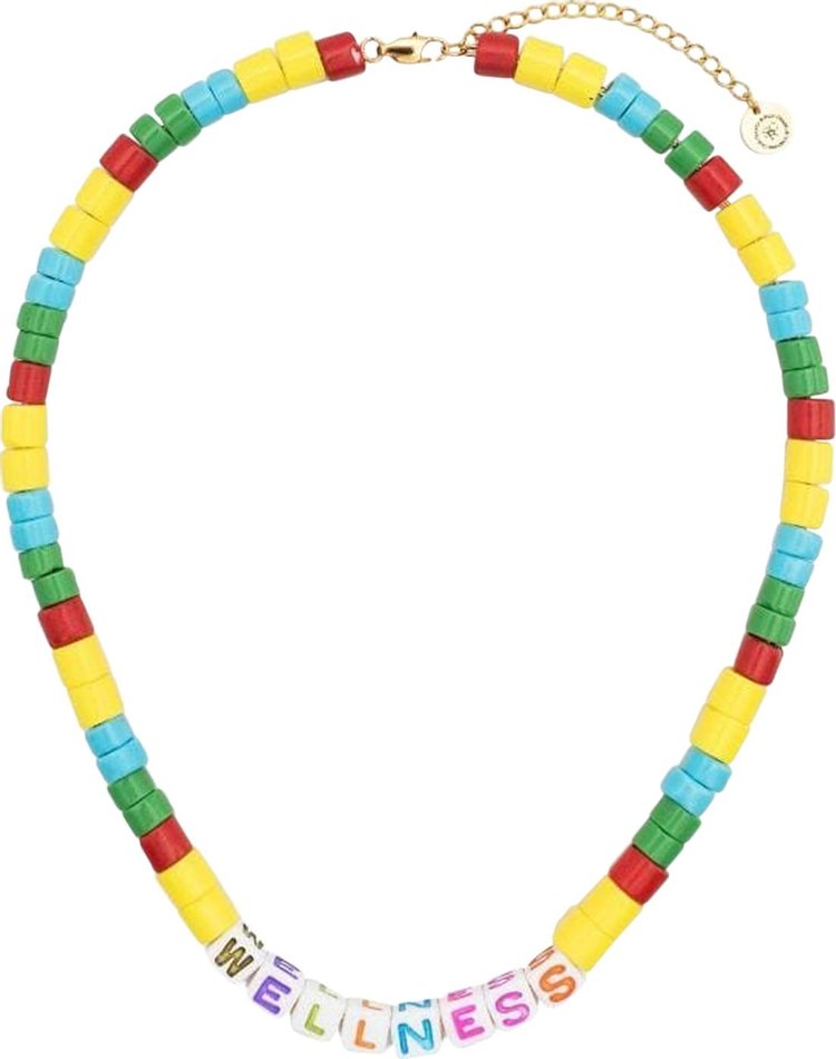 Sporty & Rich Wellness Bead Necklace 'Multicolor'