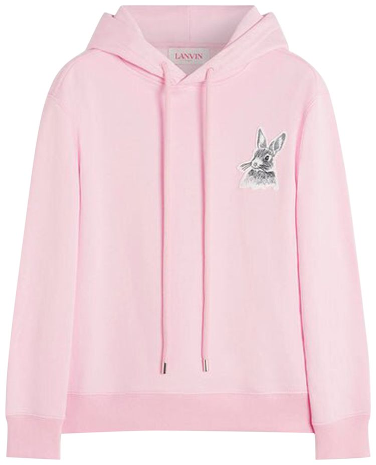 Lanvin Classic Printed Hoodie Pink