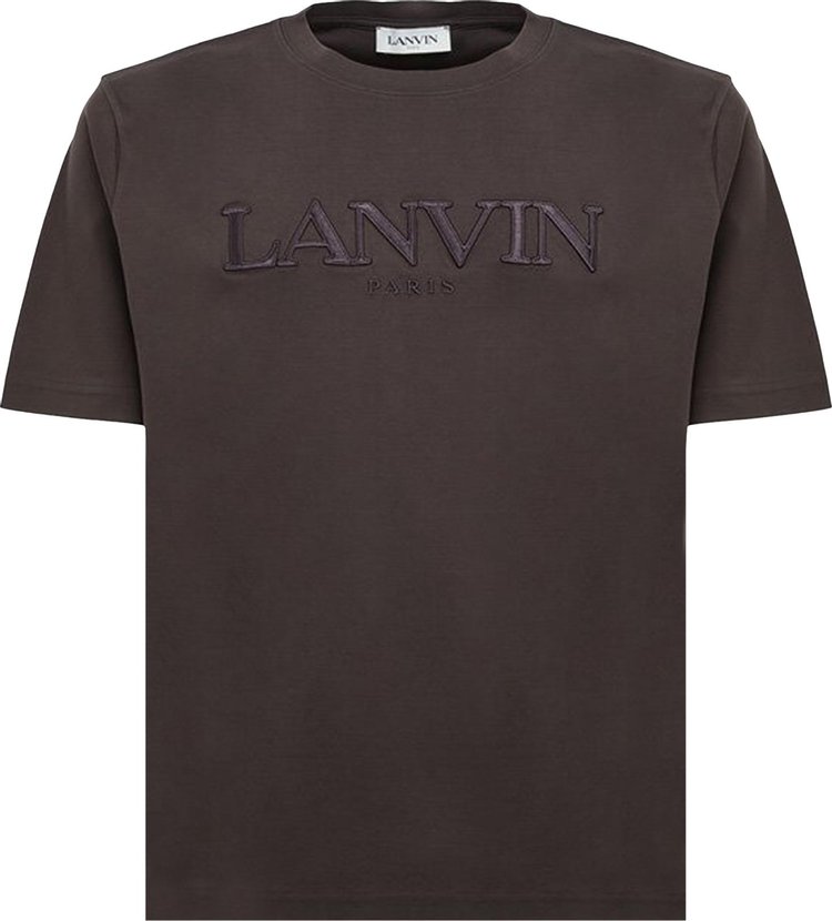 Lanvin Paris Embroidered T-Shirt 'Ebony'