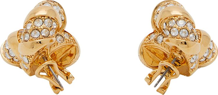 Lanvin Rhinestone Melodie Earrings GoldCrystal