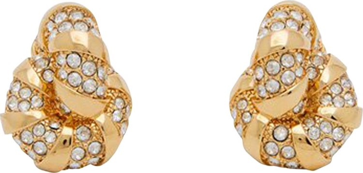 Lanvin Rhinestone Melodie Earrings 'Gold/Crystal'