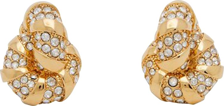 Lanvin Rhinestone Melodie Earrings GoldCrystal