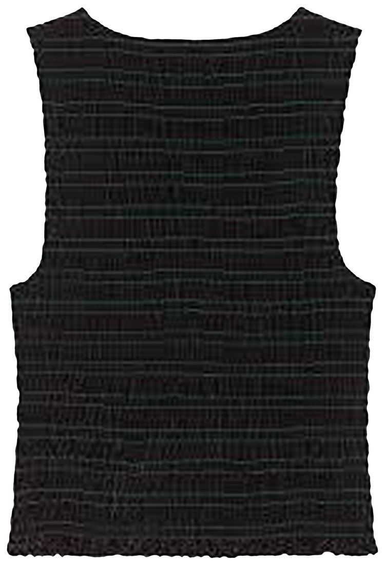 GANNI Velvet Jersey Smock Top Black