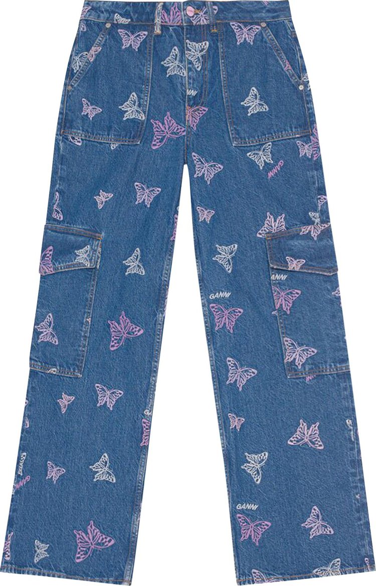 GANNI Denim Butterfly Jean Denim