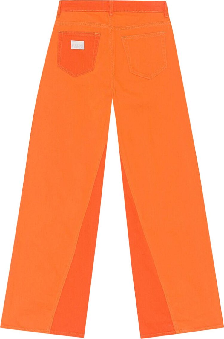 GANNI Overdyed Jozey Jeans Orangeade