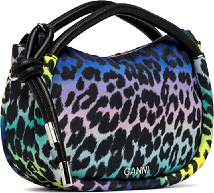 GANNI Knot Mini Bag Multicolor Leopard Multicolor