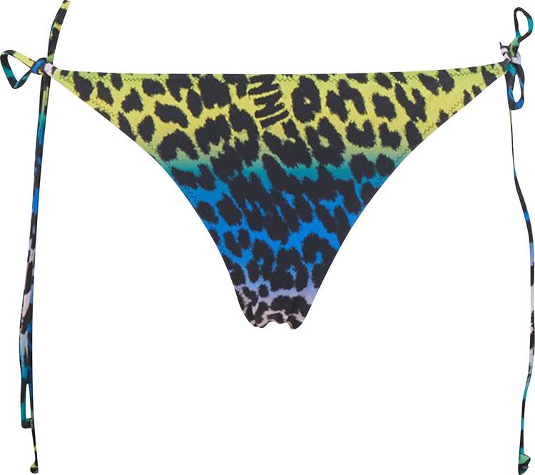 GANNI Recycled Printed String Bikini Briefs 'Multicolor'