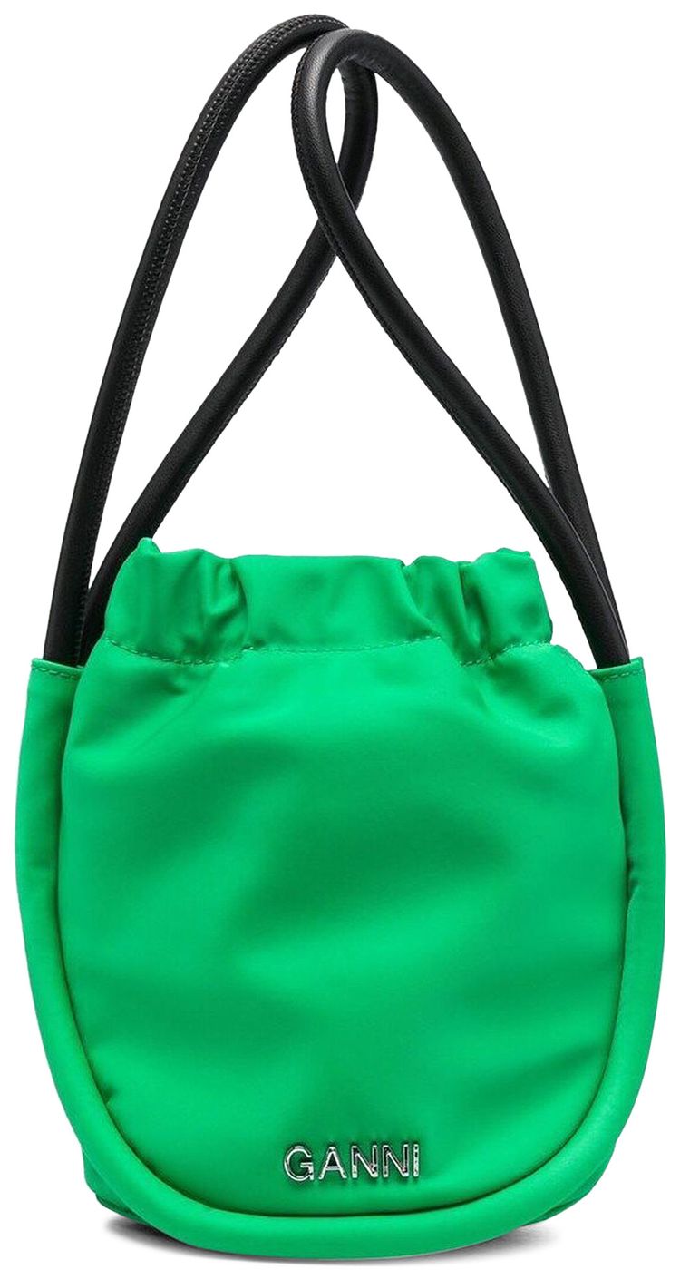 GANNI Knot Mini Purse Kelly Green