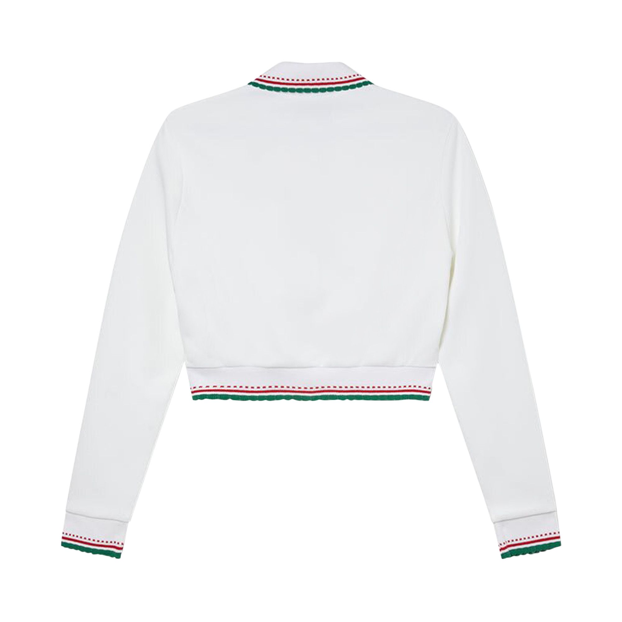 Buy Casablanca Scallop Edge Track Top 'White' - WS23 JTP 101 01