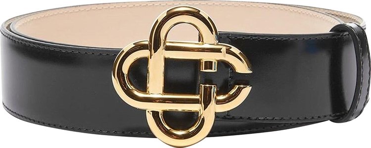 Casablanca CC Logo Buckle Belt Black