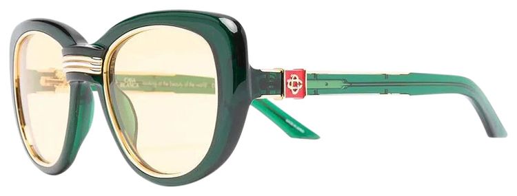 Casablanca Cat Eye Sunglasses GreenGold