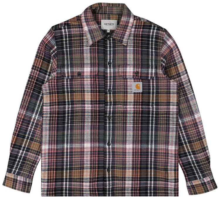 Carhartt WIP Long Sleeve Valmon Shirt Brown