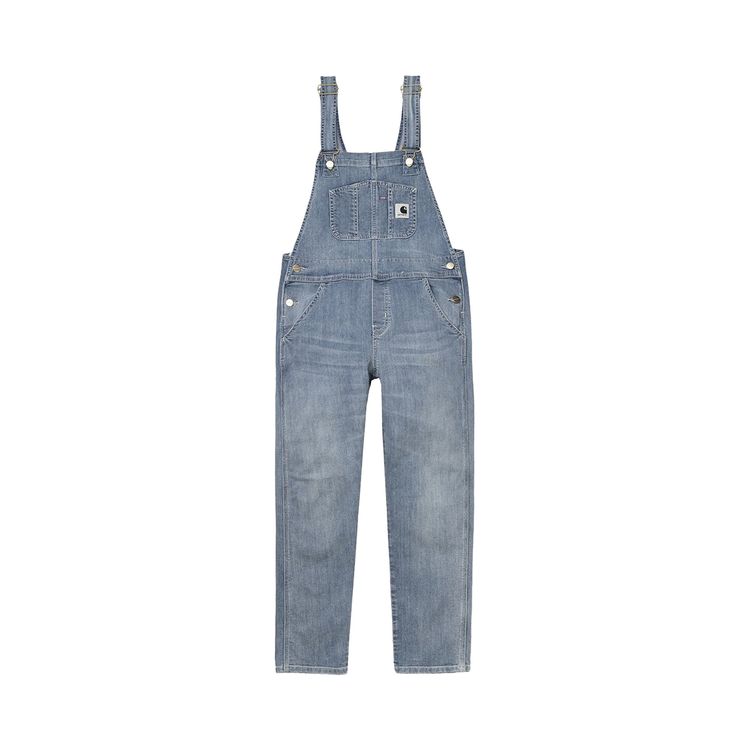 Carhartt WIP Bib Overalls 'Blue Light Stone Washed'