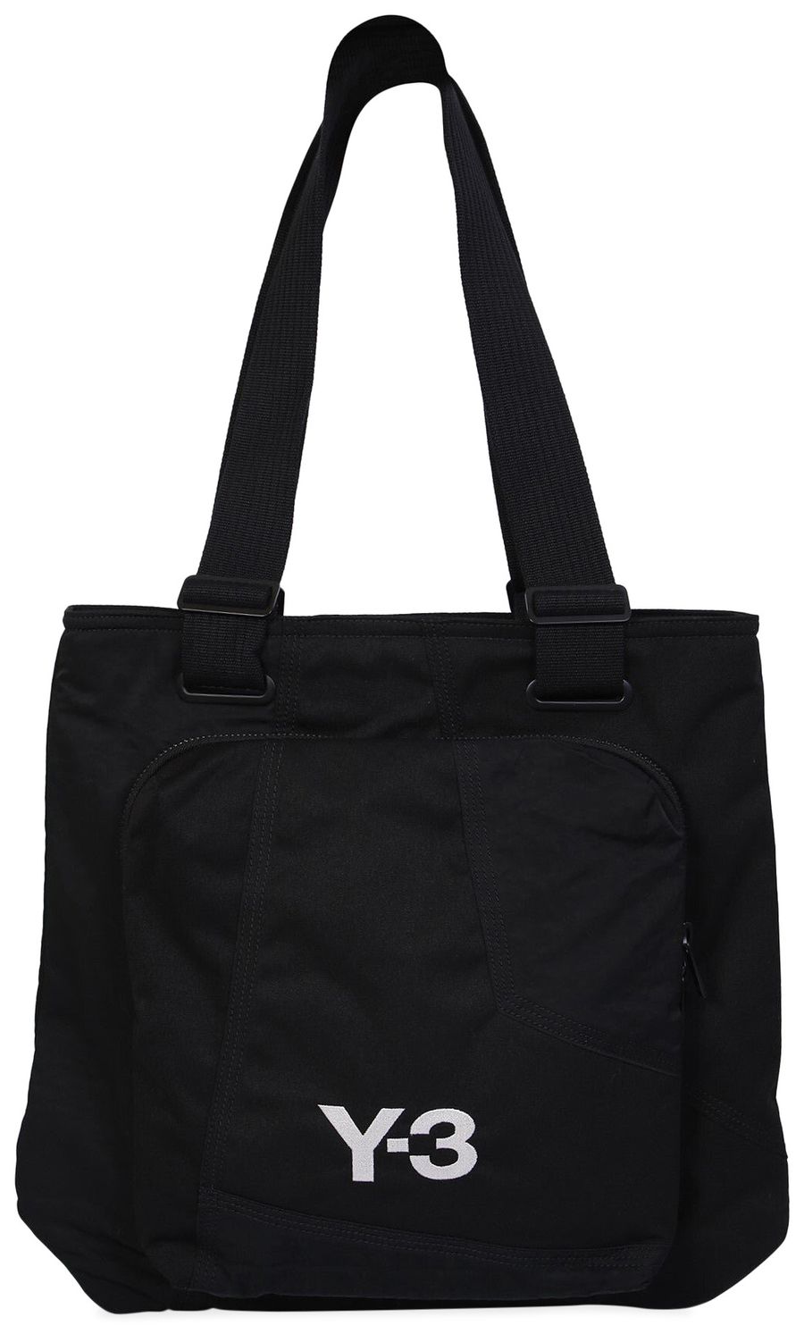 Y-3 LEATHER BARREL BAG