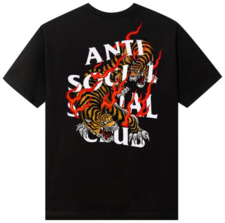 Anti Social Social Club Tiger Blood T Shirt Black