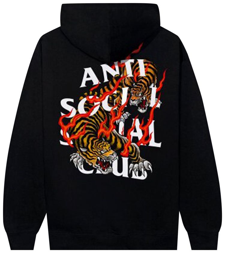 Anti Social Social Club Tiger Blood Hoodie Black
