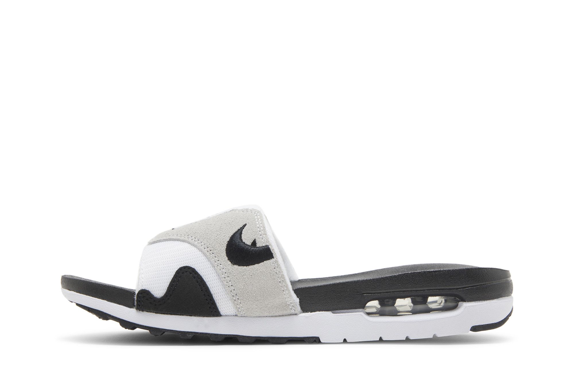 black nike air max slides