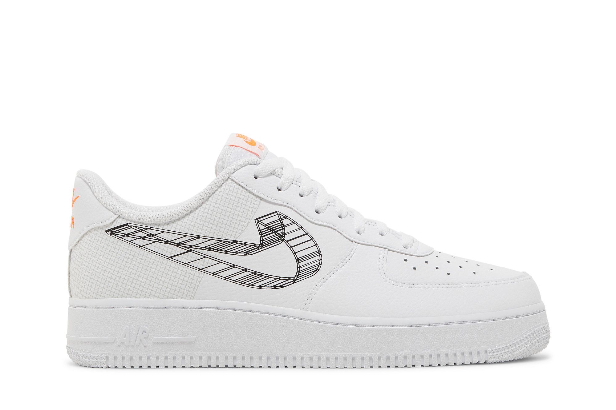Nike af1 3d swoosh sales