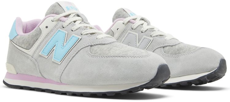 New Balance 574 Big Kid Wide Brighton Grey Aqua