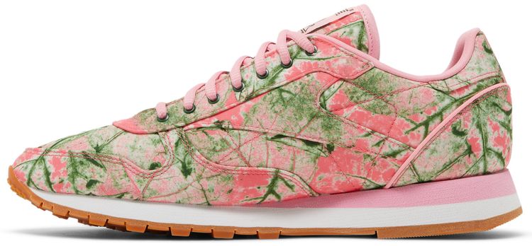 LQQK Studios x Reebok Classic Leather Leaf Camo   Bubble Gum