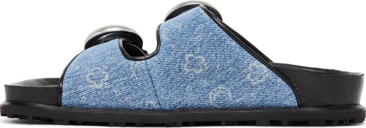 Marine Serre Wmns Regenerated Sandal Denim Monogram