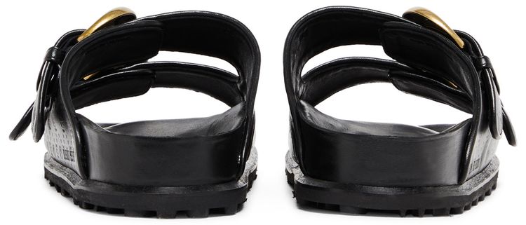Marine Serre Wmns Leather Birk Sandal Black