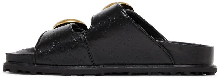 Marine Serre Wmns Leather Birk Sandal Black