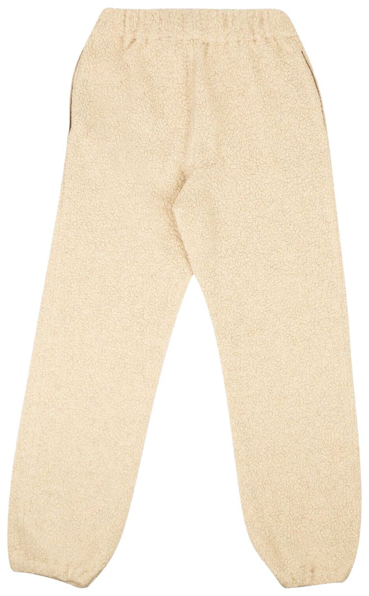 Off White Athletic Teddy Pant Beige