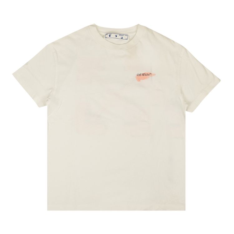 Off White Painted Arrows Reg Tee White