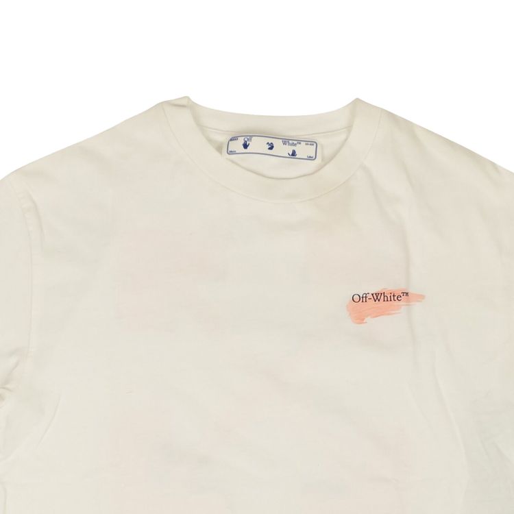 Off White Painted Arrows Reg Tee White