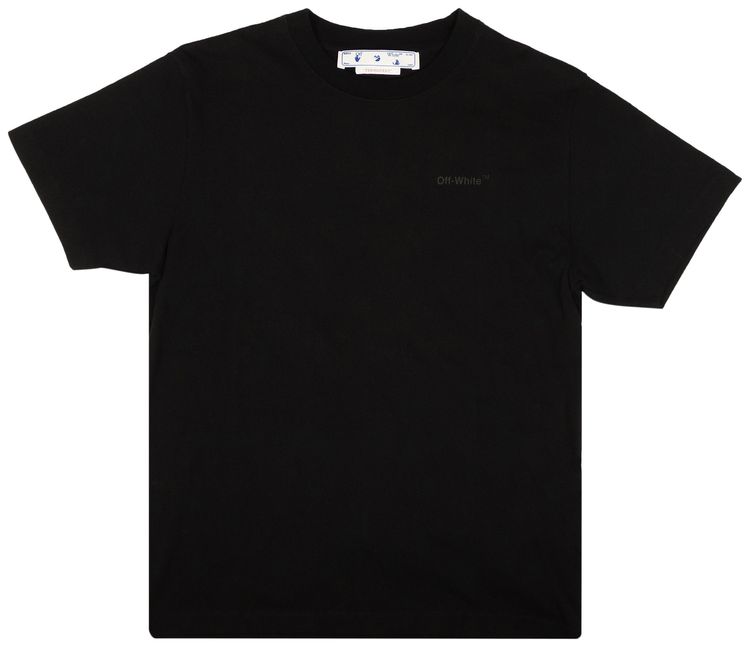 Off White Diag Tab Slim Short Sleeve Tee Black
