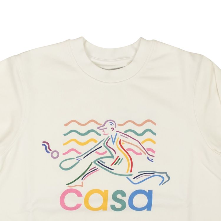 Casablanca Memphis Icon Screen Printed Sweatshirt Off White