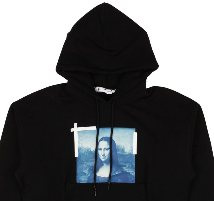Off White Monalisa Over Hoodie Black