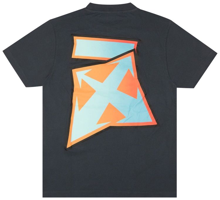 Off White Degrade Thunder Slim Short Sleeve Tee Outerspace